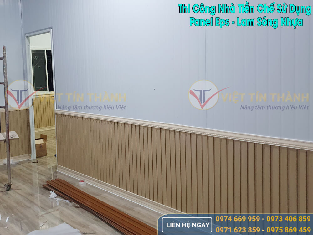 Thi công nhà tiền chế bằng tấm panel eps